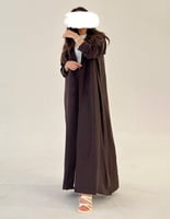 عباية جاكيت رسمي بني