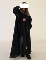 عباية شتوية فتحة في الكم