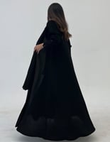 عباية جاكار كلوش أكمام بأزرار