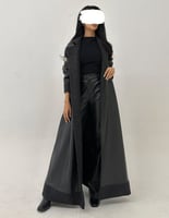 جلد نص كلوش مع فرو