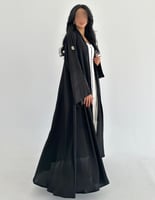 كريب خفيف مع تدخيلة اكمام جاكار ياباني كلوش