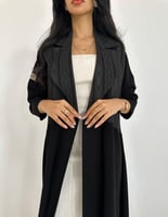 عبايه جاكار مع كريب قصة رسمية كلوش