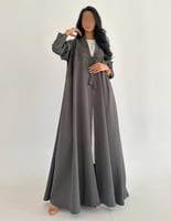 كريب زيتي نص كلوش مع جاكار