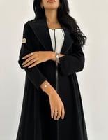 كريب ملكي كلوش مع اطراف وتفته هندي من الخلف