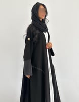 كريب سيراميك مع لنن رمادي كلوش