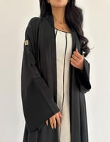 حرير مخطط مع كريب ناعم كلوش كسرة فالخلف