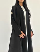 كريب مع جوانب لنن مطرز كلوش