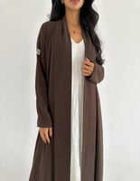 كريب صفطة من الامام كلوش اكمام ضيقة