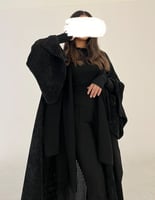 عباية شتوية فتحة في الكم