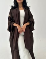 عباية كريب ربع بشت والأكمام واسعة