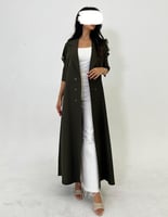 عباية كريب قصة جاكيت