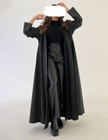 عباية قصة كلوش والاكمام جلد