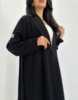 عباية عملية كلوش اسود فاحم