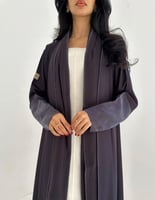 كريب ناعم صيفي مع أكمام حرير بودرة كلوش