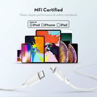 - كيبل ايفون تايب سي لايتنينق 1متر منقوش من راف با...