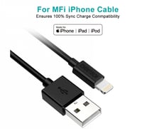 = كيبل شحن تشويتيك USB الى آيفون معتمد من ابل بطول...