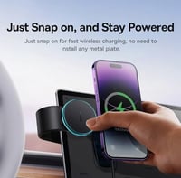 حامل جوال بيسوس C02 برو مع شحن لاسلكي مغناطيسي ماج...