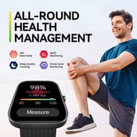 ساعة ذكية أمازفيت بيب 3 - أسود