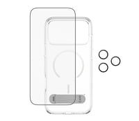 بكج حماية بانزر جلاس CARE يدعم MagSafe وحامل مميز...