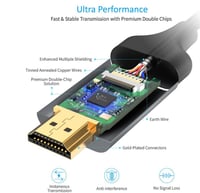 -- سلك تشويتيك قماشي من USB-C الى HDMI بطول 1.8م و...