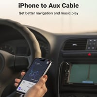 -- وصلة سماعة يوجرين للآيفون إلى 3.0 مم AUX منفذ س...