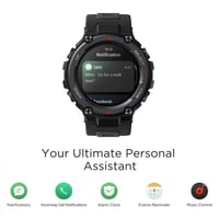 ساعة ذكية أمازفيت تي - ريكس برو - أسود