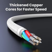 -- سلك شاحن يوجرين من USB إلى آيفون مضفر بطول 2 م...