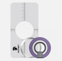 هلمت مسكة جوال ماج سيف مع ستاند - اسود