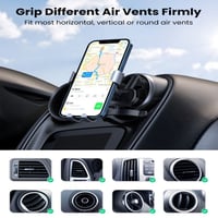 -- حامل جوال يوجرين على فتحة مكيف السيارة - أسود