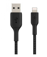 - كيبل بلكن 3 متر قماش اسود BELKIN CABLE 3M