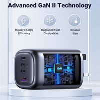 -- شاحن جداري يوجرين بثلاث منافذ PD وبمنفذ USB بتق...