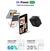 شاحن جداري يوجرين بمنفذ PD شحن سريع بقوة 20 واط -...