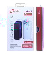 -- بكج حماية زوندا 4 في 1 كفر شفاف + حماية للشاشة...