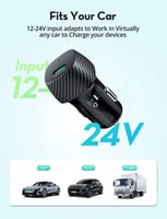 شاحن سيارة راف باور بايونير بقوة 20 واط بمنفذ تايب...