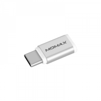 موماكس وصلة محول من مايكرو USB إلى Type-C - فضي