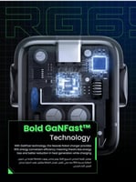 يوجرين - شاحن جداري Nexode RG بـ3منافذ بقوة 65 واط...