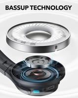 سماعة رأس لاسلكية ساوندكور Q11i - رمادي