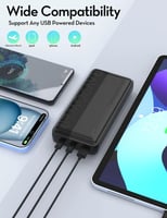 بطارية راف باور بقوة 20 واط بسعة 20000 ملي امبير م...