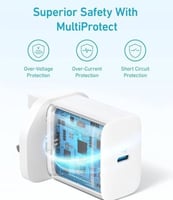 شاحن جداري انكر بقوة 20 واط بمنفذ تايب سي مع سلك ت...