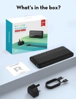 راف باور - بكج بطارية بقوة 20 واط بسعة 10000 ملي ا...