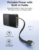 بيسوس - بطارية متنقلة بقدرة 10000ملي امبير بقوة 22...