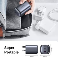 -- شاحن جداري يوجرين بثلاث منافذ PD وبمنفذ USB بتق...