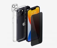 -- بكج حماية زوندا 5 في 1 كفر شفاف + حماية للشاشة...