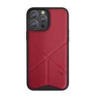 - يونيك كفر ايفون 13PROMAX احمر UNIQ 6.7 PRO TRANS...