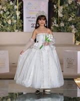 فستان مناسبات ابيض