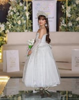 فستان مناسبات ابيض