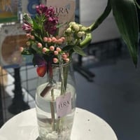 فازه سمك فايتر مع اعواد البامبو ( يمكن تغير التنسي...