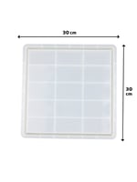 قالب سيليكون جاهز صحن مربع مقاس كبير(30سم*30سم)