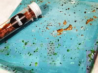 أنبوب قطع بودرة تلوينة تعتيق ذهبي نحاسي