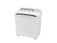 غسالة دورا اليجانت 10 ك حوضين ابيض - DEW1100MT11